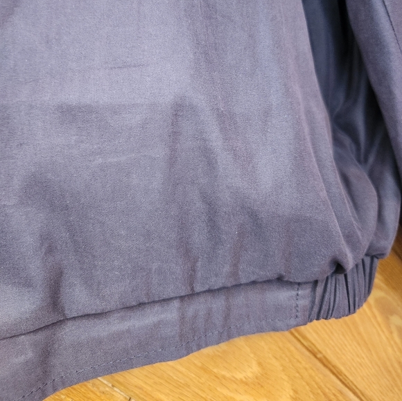 Liz Claiborne purple microfiber hoodless  zip up jacket size large - Picture 6 of 16